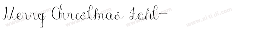 Merry Christmas Font字体转换